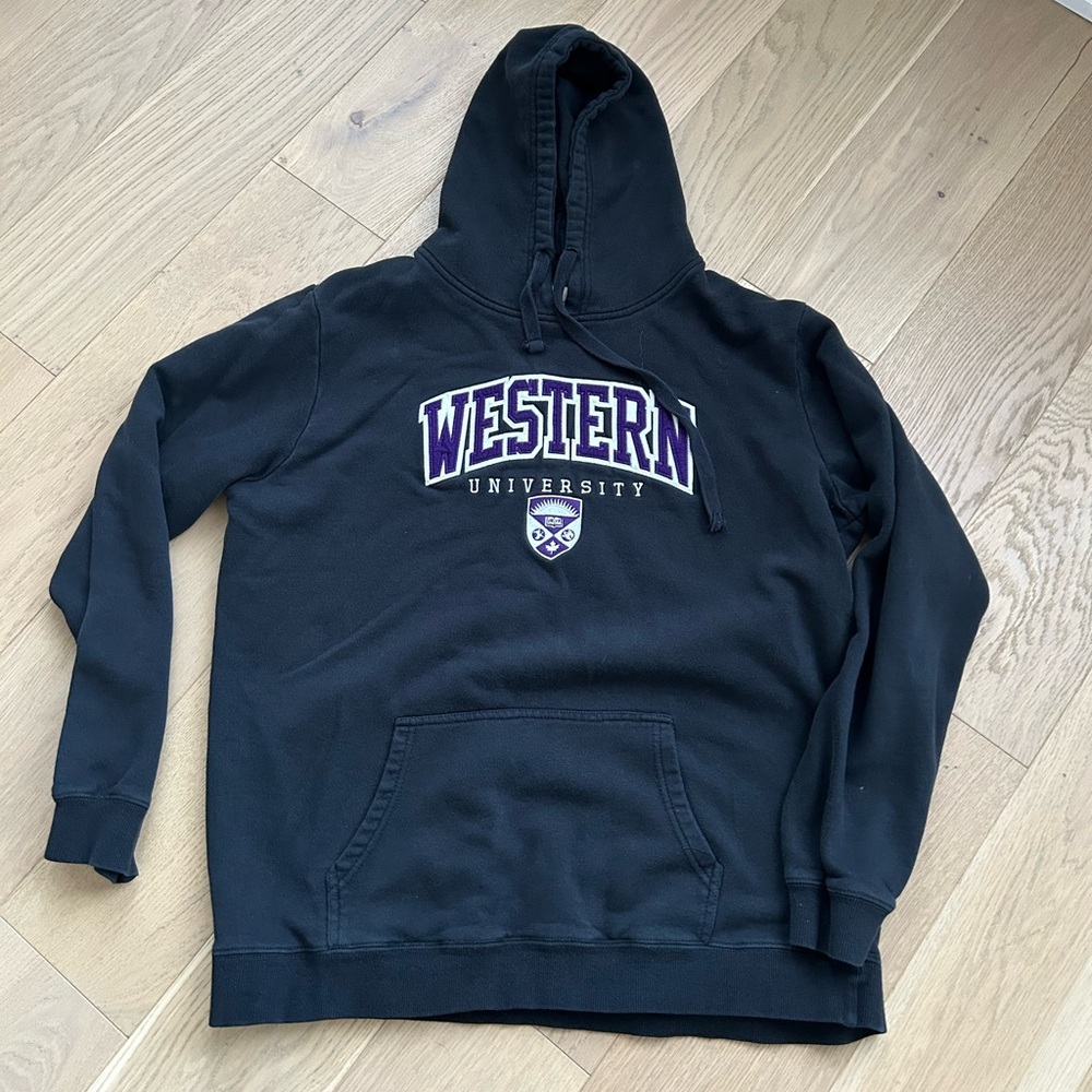 Western University Black Hoodie XXL